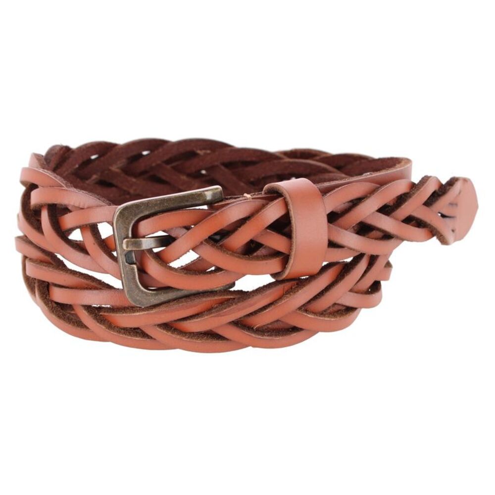 Timberland Women's 25mm Braided Casual Leather Belt